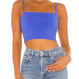 Thin strap crop tank